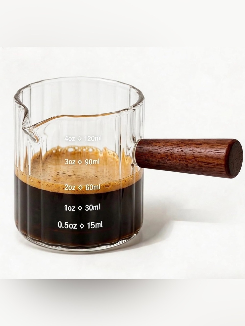 Espresso Cups 4oz, Espresso Accessories, Espresso Shot Cups with V-Shaped Pour S